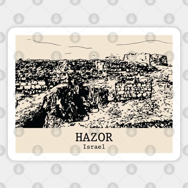 Hazor - Israel Magnet by Lakeric